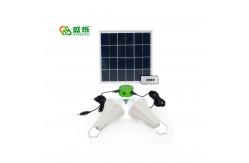 China 5200mah Li Battery Solar Panel Led Lighting System With Separate Panel supplier