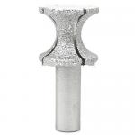 28mm Diamond Profile Wheel Concave Cylinder Electric Router Bit For Marble Granite for sale