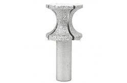 China 28mm Diamond Profile Wheel Concave Cylinder Electric Router Bit For Marble Granite supplier