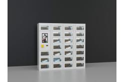 China QR Code Payment Advertising Cupcake Bread Snack Vending Machine With Elevator System supplier