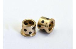 China Hydraulic Cylinder Casting Bronze Flange Bearing With Solid Lubricant supplier