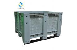 China Medium Duty food containers 1200x1000 box pallet collapsible Plastic Pallet Box supplier