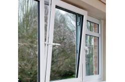 China UPVC / PVC Double Glass Tilt And Turn Windows Double Glazed Inward Opening supplier