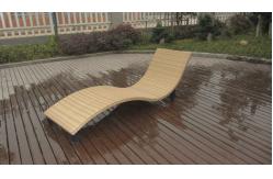 China Modern Swimming Pool Waterproof Rattan Sun Lounger With Cushion supplier