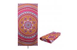 China Sand Proof  Sublimated Beach Towels Foldable  Easy Storage Space Saving supplier