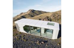 China 11000kg Modular Capsule House Luxury Modern Style with Customized Aluminum Plate Wall supplier