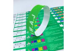 China Custom VIP Paper Sequential Numbering Bracelets with Waterproof Tyvek Material supplier