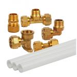 DN20 Copper Nickel Equal Tee for Water Pipe with Smooth Surface for sale