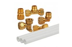 China DN20 Copper Nickel Equal Tee for Water Pipe with Smooth Surface supplier