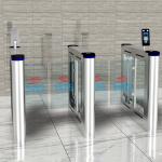 Face Recognition Access Control Turnstile Gate Swing Barrier Speed Gate Turnstile for sale