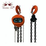 KINGLONG 55-YEAR History Good Sale Red Color Manual Lifting Chain Hoist 5T*3M HSZ-CA for sale