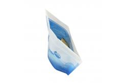 China Foldable Resealable Zip Seal Mylar Bags With Frosted Window Heat Seal Logo Printing supplier