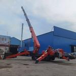 Diesel Engine Electric Construction Spider Lift 12 Ton 22.5m Mobile Spider Crane for sale