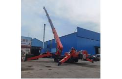 China 12 Ton Lifting Spider Crawler Crane Compact Versatile For Tight Spaces supplier
