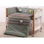 Moon / Stars Baby Crib Bedding Sets 5 Pcs Bed Reducer Size Customized for sale