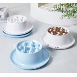 Raised Pet Ceramic Slow Bowl For Cats And Small Dogs Feeding Station for sale