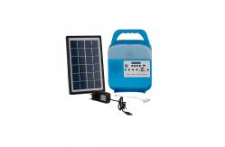 China 3PCS 5W Portable Solar Light Bulb ABS Solar Panel Home Lighting supplier