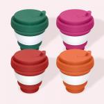 8oz 10oz 12oz Silicone Roll Up Folding Water Bottle Non Toxic for sale