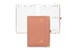 China 2023-2023 Academic Planner Pink Vertical Page Layout With Quick Serach Functions supplier
