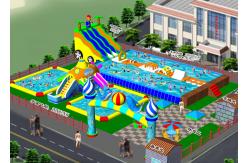 China Outside Kids  Inflatable Water Park With ASTM CE UL Certificate supplier