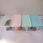 3L 5L 6L Stackable Storage Bins With Handles For Freezer Kitchen for sale