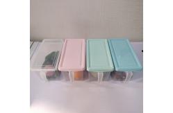 China 3L 5L 6L Stackable Storage Bins With Handles For Freezer Kitchen supplier
