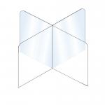 Isolation Protection Clear PETG Sheet 2mm Table Shield for sale