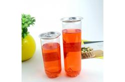 China Slim Shape 330ml Plastic Beverage Cans For Milk Water supplier