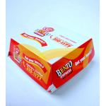 Food Safe Paper Box Packaging For Hamburger Package , Customized Hamburger Paper Box for sale