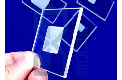 China 100mm*2mm XRD Sample Tank Microbial Quartz Glass Slides for Lab supplier