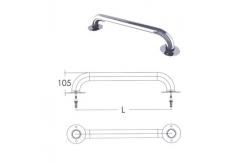 China SS304 Wall Straight 1.0mm Swimming Pool Grab Rail supplier