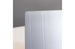China Flat Shape Hairline 201 Stainless Steel Sheet Cold Rolled DIN EN Standard supplier