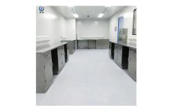 China SS304 Steel Lab Island Bench With Customizable Handles Drawers And Doors supplier