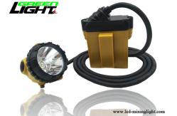 China Anti Explosive Miners Helmet Light 25000 Lux Brightness With Low Power Warning Function supplier
