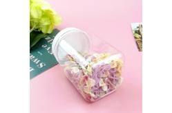 China Sticker Label PET 12 Oz Square Plastic Bottles With Lid Tamper Proof supplier