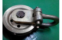 China 5 Ton Transmission Line Stringing Tools Steel Sheave Hoisting Point Block QHD supplier