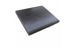 China Wood Grain Aluminum Extrusion Profile For Modular Kitchen Cabinet Gola Shape supplier