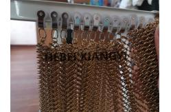 China Baking Varnish Metal Mesh Curtain 1mm Frame Design Hanging Lightweight Huge Aluminum supplier