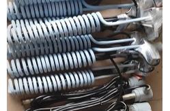 China Spiral Shape Fluoropolymer PTFE Electric Immersion Heaters supplier