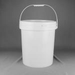 25 Litre Plastic Wrap Bucket For Paint With Lid And Handle for sale
