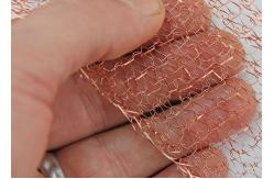 China 0.1mm * 0.4mm Flat Copper Wire Mesh supplier