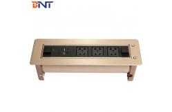 China Conference Table Outlet With 3 Universal Power Plugs supplier