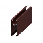 Customized Shapes Aluminum Profile Window ,Red Wine Powder Coated Corrosion Resistance for sale