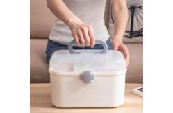 China Portable Household Storage Container Plastic First Aid Box Organizer supplier
