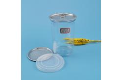 China 0.6l Transparent 43G Plastic Nuts Easy Open Food Can supplier