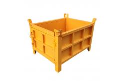 China Foldable Galvanized 1.0mm Thickness 48KG Metal Pallet Container supplier