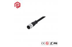 China 8 Pin Waterproof Molded Plug With Cable M12 Connector supplier
