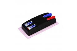 China Custom Plastic Magnetic Whiteboard Erasers With Pen Holder supplier