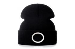 China 60cm Embroidery Knit Beanie Hats For Men Fluorescent Hat supplier