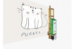 China Cold Weather Wall Poster Printing Machine Height And Vertical Rail Customizable supplier